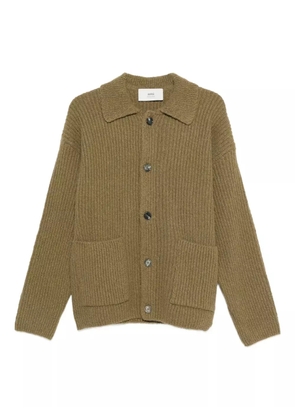 AMI Paris ribbed cardigan - Green