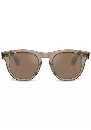 Oliver Peoples Rorke round-frame sunglasses - Green