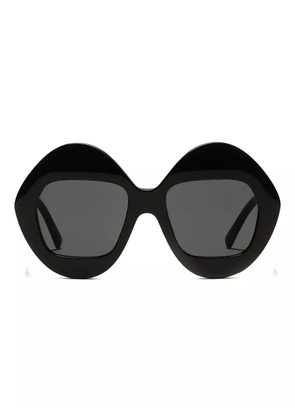 Dolce & Gabbana Eyewear logo-plaque sunglasses - Black