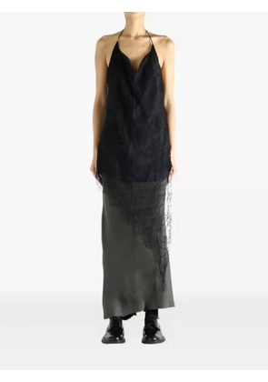 Marc Le Bihan lace halterneck top - Black