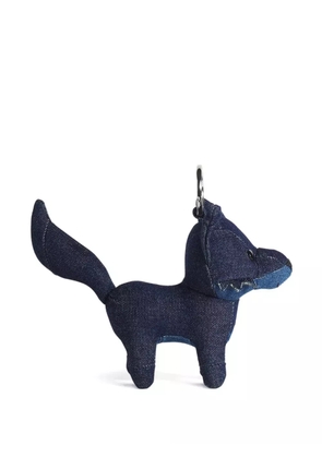 Maison Kitsuné Fox denim bag charm - Black