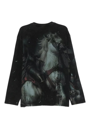 Andersson Bell knight-print T-shirt - Grey