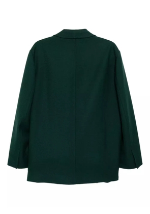 Jil Sander double wool tailord coat - Green