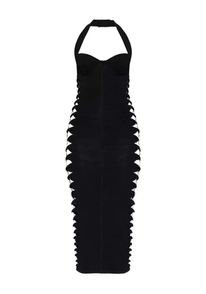 Balmain cut out-detailed midi dress - Black