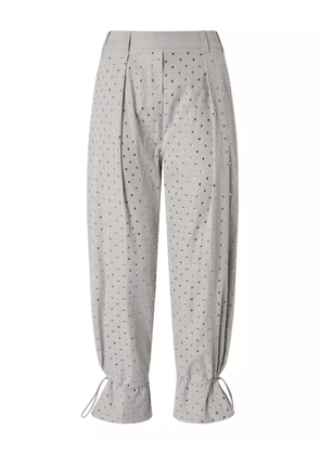 PINKO eyelet drawstring trousers - Grey