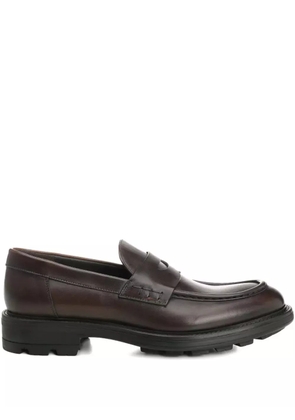 corvari leather loafers - Brown