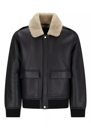 Calvin Klein shearling-collar bomber jacket - Black