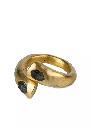 Parts of Four Druid quartz ring - Gold