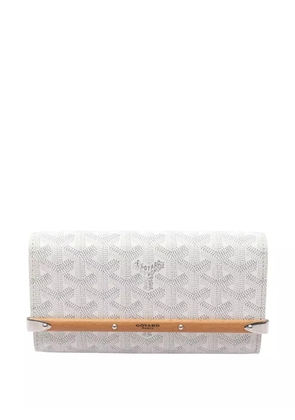 Goyard Pre-Owned 2024 Mini Goyardine Monte Carlo Clutch pouch - White