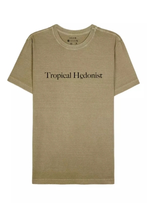 Osklen lettering-print T-shirt - Green