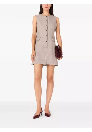 Maje rhinestone suit dress - Grey