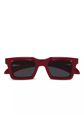 Alexander McQueen Eyewear rectangular-frame sunglasses - Red
