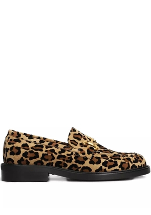 mara bini Frida animal-print loafers - Neutrals
