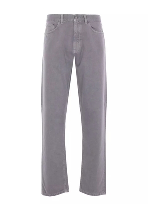 Zegna five-pocket logo-label trousers - Grey