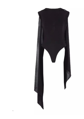 Jean Paul Gaultier logo-detail bodysuit - Black