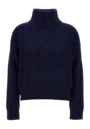 Lisa Yang high-neck ribbed sweater - Blue