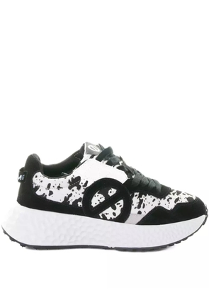 No Name animal-print lace-up sneakers - White