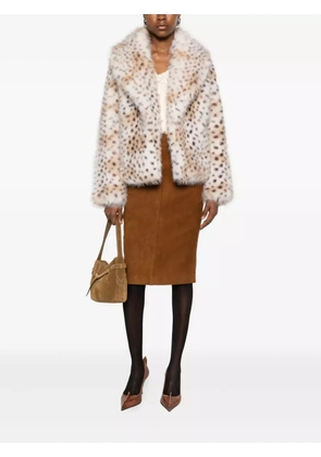 THELAURENT faux fur coat - White