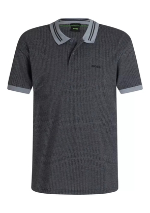 BOSS logo-detail polo shirt - Grey