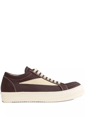 Rick Owens DRKSHDW panelled lace-up sneakers - Brown