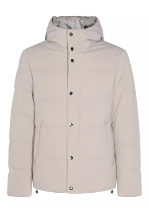 Montecore buttoned hooded coat - Neutrals