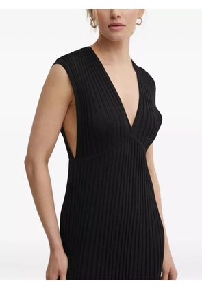 Gestuz PhilanaGZ V-neck midi dress - Black