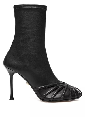 Alevì 95mm pleated boots - Black