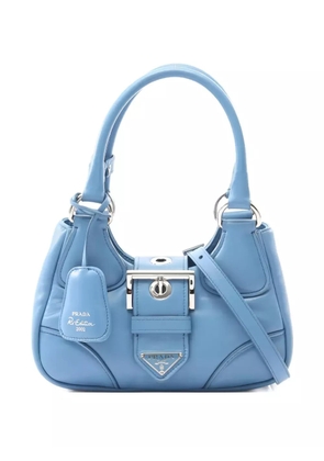 Prada Pre-Owned 2010s Moon buckle leather tote bag - Blue