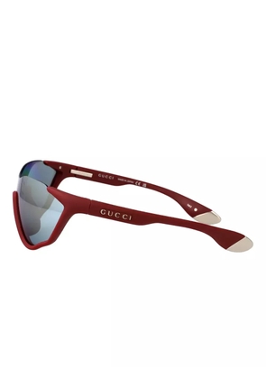 Gucci Eyewear mask-shaped sunglasses - Red