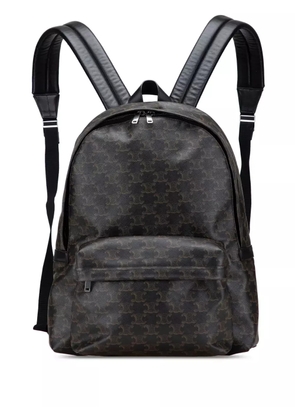 Celine Pre-Owned 2023 Medium Triomphe Coated Canvas backpack - Brown