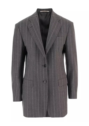 Tagliatore striped single-breasted blazer - Grey