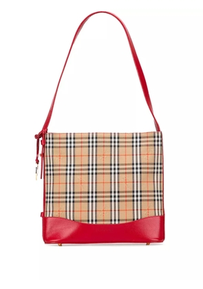 Burberry Pre-Owned 20th Century Haymarket Check Canvas shoulder bag - Brown