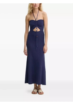 Sessùn Dinah cut-out ruched dress - Blue