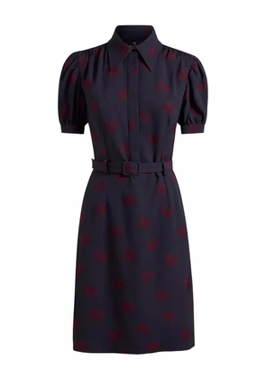 ETRO jacquard belted dress - Black