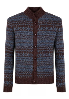 Ballantyne Fair-Isle jacquard cardigan - Brown
