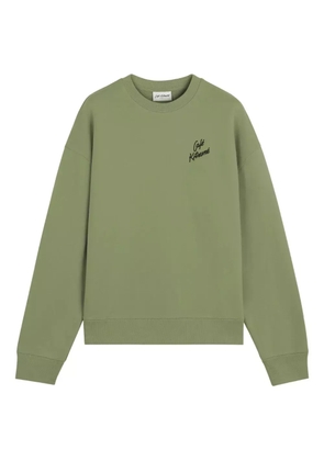 CAFÉ KITSUNÉ embroidered-logo sweatshirt - Green