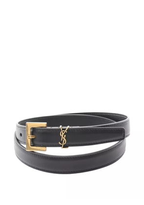Saint Laurent Pre-Owned 2000s Cassandra belt - Black