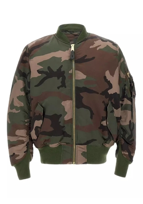 Alpha Industries MA-1 Base Flight zip-up bomber jacket - Green