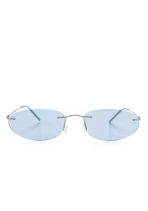 Giorgio Armani oval-frame sunglasses - Grey