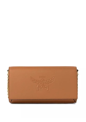 MCM logo-embossed shoulder bag - Brown