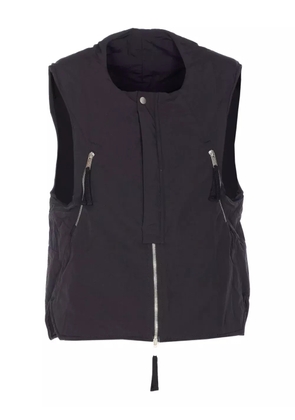 Thom Krom zip padded gilet - Black
