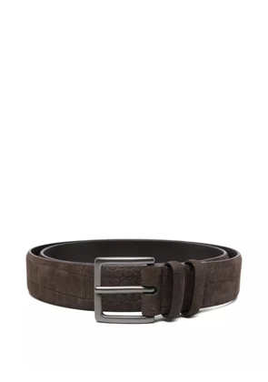 Orciani crocodile-embossed leather belt - Brown