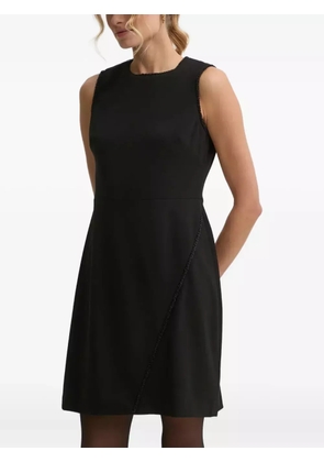 DKNY beaded-trim sleeveless mini dress - Black