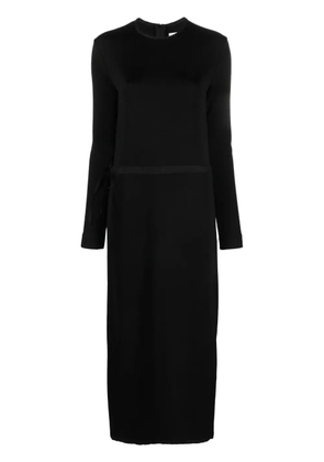 Jil Sander drawstring-waist midi dress - Black