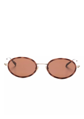 Gucci Eyewear oval-frame sunglasses - Gold