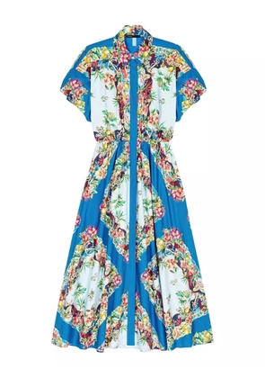 Maje floral-print dress - Blue