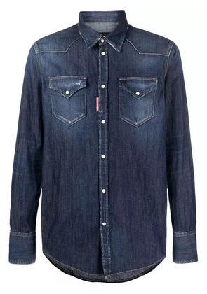 DSQUARED2 distressed denim shirt - Blue