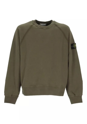 Stone Island raglan-sleeve patch-logo sweatshirt - Green