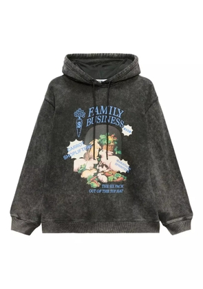 MSGM graphic-print hoodie - Black