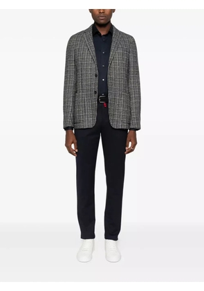 Kiton button-fastening trousers - Blue